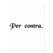 On the contrary. postcard