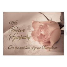 On the death of a daughter card