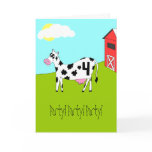 On the Farm - Fourth Birthday Party Invitation cards