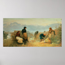 On the Fens, 1878 Poster