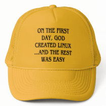 On the first day, God created Linux...and the rest
