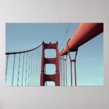 On The Golden Gate Bridge Posters