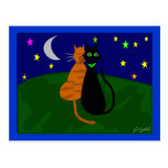"On The Prowl", Cat Art Gifts--Artist Drawn/Signed Post Cards