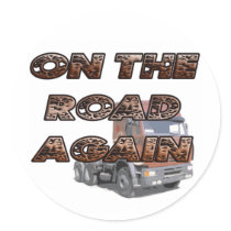 ON THE ROAD AGAIN STICKERS