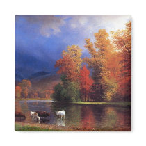 On the Saco - Albert  Bierstadt Fridge Magnets