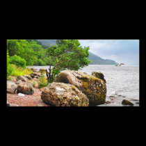 On the shores of Loch Ness with the monster photo cards