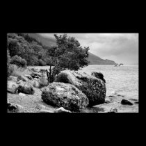 On the shores of Loch Ness with the monster posters