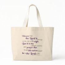 On the side of the right... tote bag