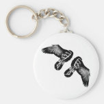 On the Wings of an athlete Running gift Keychain