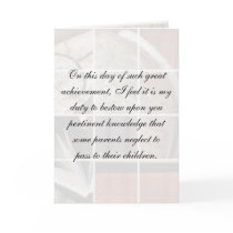 On this day of great achievement... cards