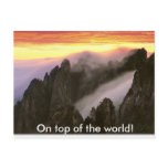 On top of the world! postcards