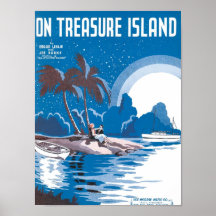On Treasure Island Vintage Songbook Cover Posters