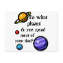On What Planet do you Spend Most of your Time? Post Card