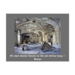 On what slender threads do life and fortune hang.. postcards