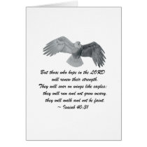 On wings like Eagles - Is 40:31 Greeting Card