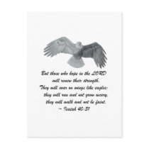 On wings like Eagles - Is 40:31 Post Cards