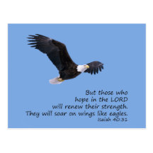 On Wings Like Eagles Postcard