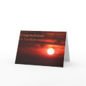 On your Retirement - Fiery Sunset II cards
