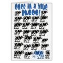 Once in a Blue Moo Moon cards