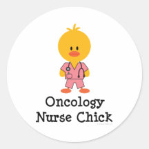 Oncology Nurse Chick Stickers