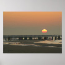ondergaande zon afdruk