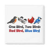 One Bird, Two Birds... Refrigerator Magnets