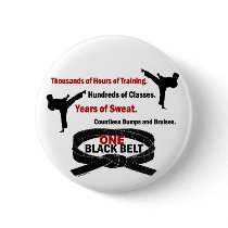 ONE Black Belt 1 KARATE T-SHIRTS & APPAREL Pins