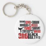 ONE Black Belt 2 KARATE T-SHIRTS & APPAREL Keychain