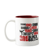 ONE Black Belt 2 KARATE T-SHIRTS & APPAREL Coffee Mugs
