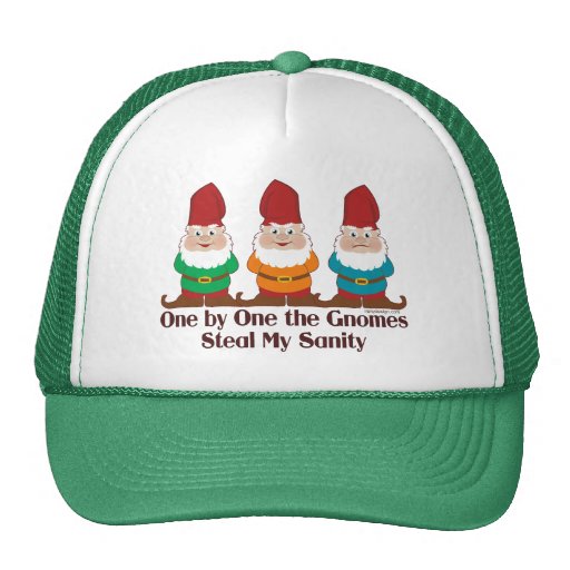 One By One The Gnomes Mesh Hats
