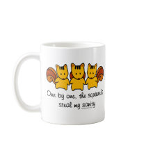 One By One The Squirrels Mug