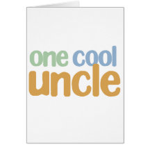 One Cool Uncle T-Shirt Greeting Card