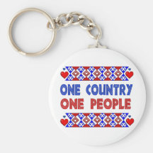 One Country One People Key Chain