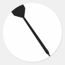 one dart icon round stickers