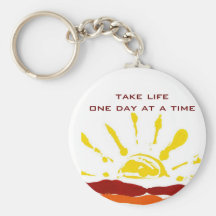 One day at a time key chain