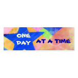 One Day at a Time profile card or bookmark business cards