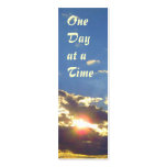 One Day at a Time Radiance bookmark Business Card Templates