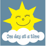 One day at a time sun brooch photo sculptures
