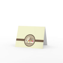 One Dozen French Macarons Bonjour Notecard
