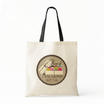 One Dozen French Macarons In A Gift Box Tote Bag