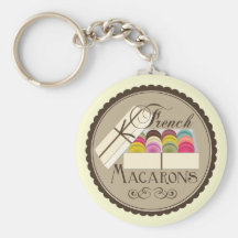 One Dozen French Macarons In A Gift Box Keychains