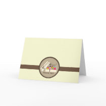 One Dozen French Macarons Merci Thank You Card