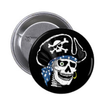 One-eyed Pirate Button