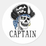 One-eyed Pirate Captain Sticker