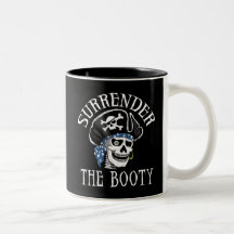 One-eyed Pirate Skull and Crossbones Coffee Mugs