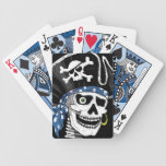 One-eyed Pirate Skull Deck Of Cards
