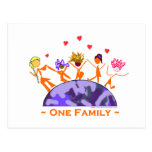 One Family - Earth postcards