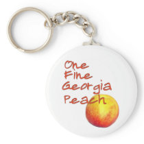 One Fine Georgia Peach Key Chain
