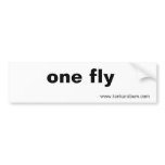 one fly, www.tenkarabum.com bumper stickers