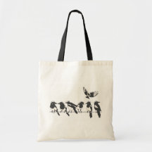 One for sorrow, Two for joy Canvas Bags